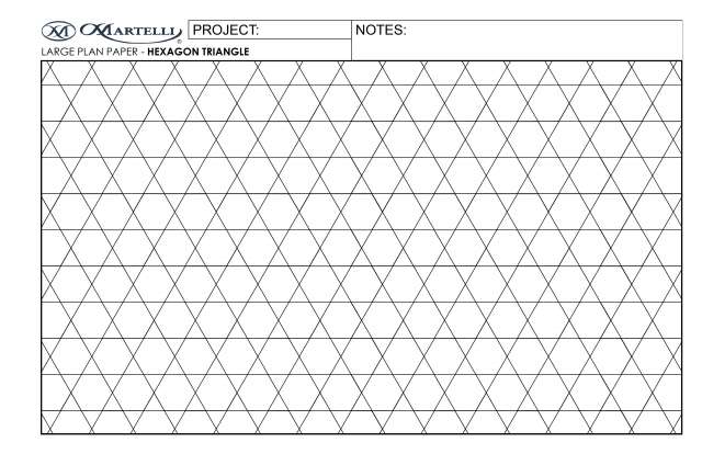 Large Plan Paper Hexagon Triangle